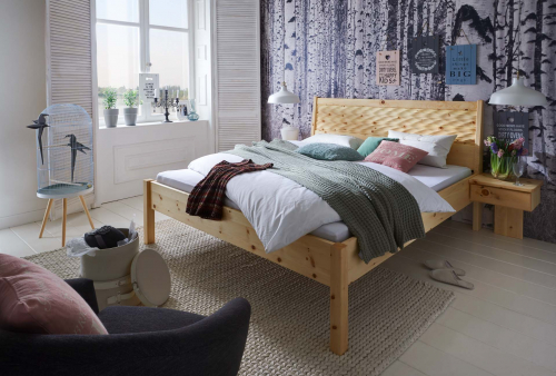 Bett "Donau" aus Zirbenholz